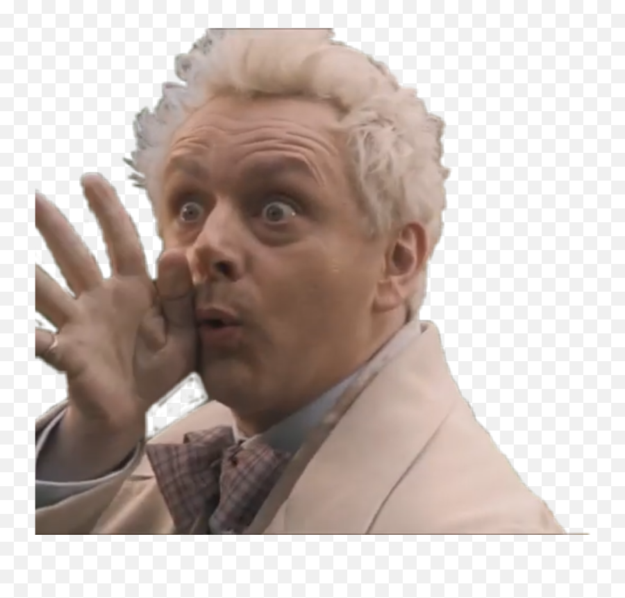 Aziraphale Crowley Sticker - Suit Separate Emoji,Crowley And Aziraphale Emojis