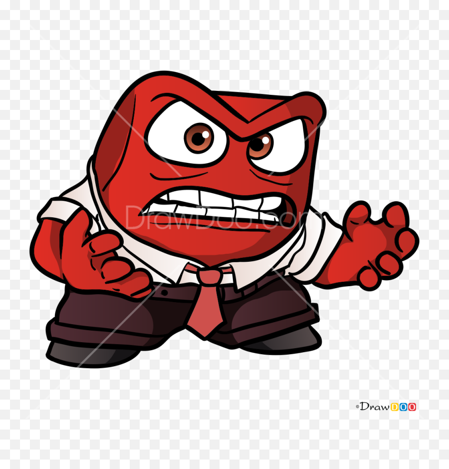 How To Draw Anger Inside Out - Anger On Fire Inside Out Transparent Emoji,Inside Out Emoji