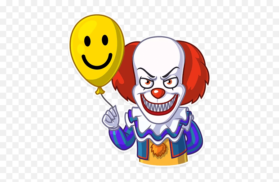 Pennywise Horror Very Telegram Stickers - Sticker Telegram Pennywise Emoji,Emoticons Telgram Stickers