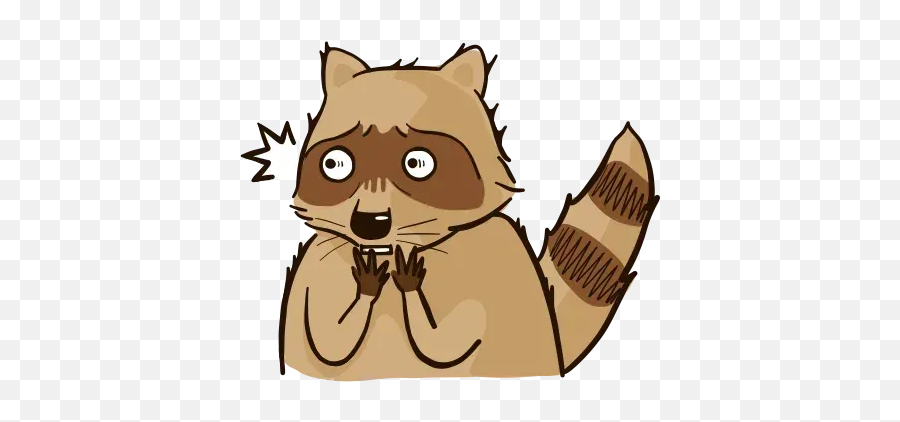 New Raccoon Whatsapp Stickers - Happy Emoji,Raccoon Emoticons Whatsapp