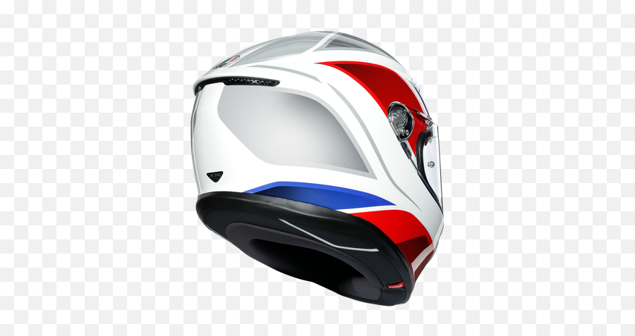 K6 E2205 Multi - Hyphen Whiteredblue Agv K6 Hyphen Integral Helmet Emoji,-& Emoticon