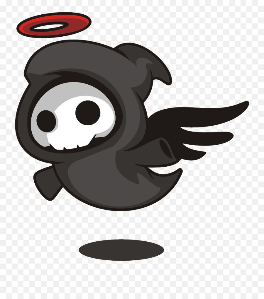 Onlinelabels Clip Art - Cartoon Angel Of Death Death Cartoon Png Emoji,Copy/paste Grim Reaper Facebook Emoticon