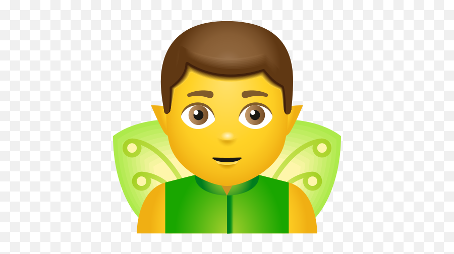 Man Fairy Icon In Emoji Style - Imagen De Police Officer,Emoticon Fairies