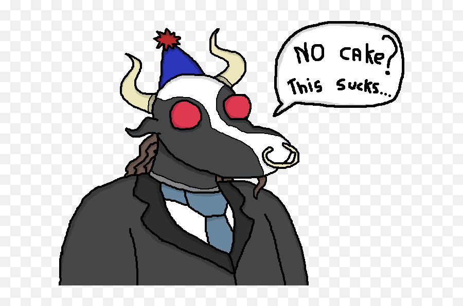 Today Is My Birthday So I Made A Shitty Great Gozu On Paint - Fictional Character Emoji,Badum Tss Emoticon