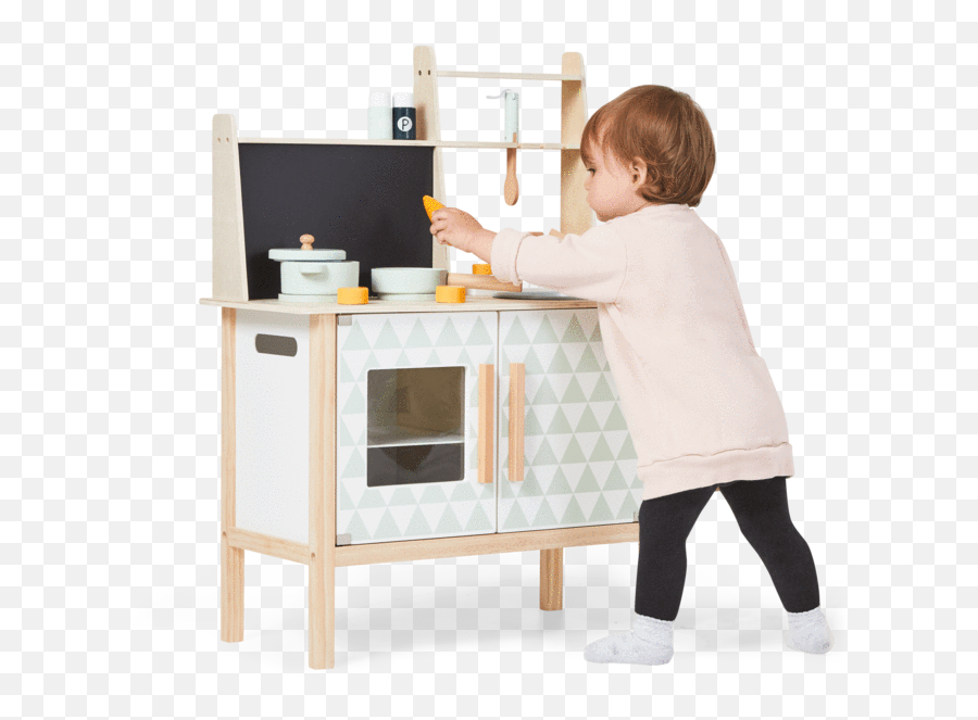 Deluxe Wooden Kitchen - Pretend Play Coco Village Wooden Emoji,Emotion Stuffed Animals Genratino Mindfulness