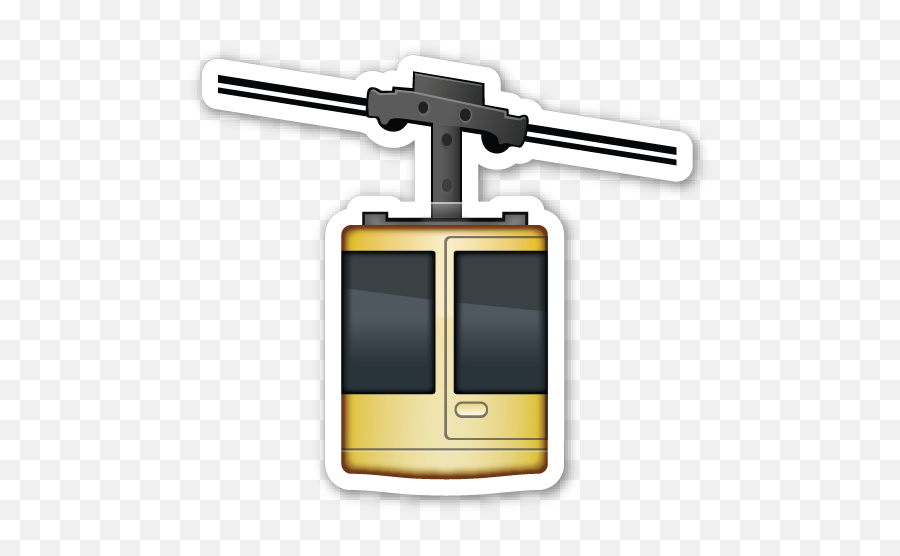 Aerial Tramway Emojistickerscom Medios De Transporte - Vertical,Moyai Emoji Meme