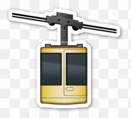 Aerial Tramway Emojistickerscom Medios De Transporte - Vertical,Moyai Emoji Meme