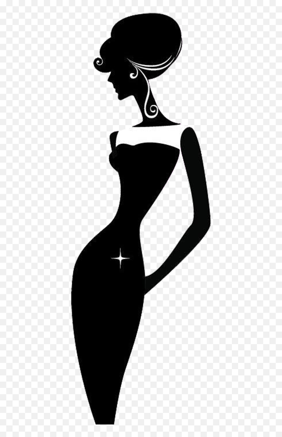Silhouette Woman Royalty - Free Clip Art Black And White Emoji,Royalty Free D&d Emoticons