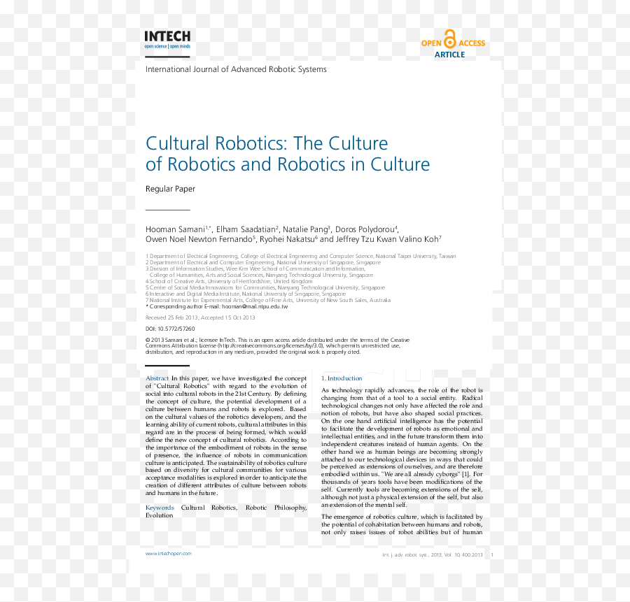Social Robotics Research Papers - Academiaedu Emoji,