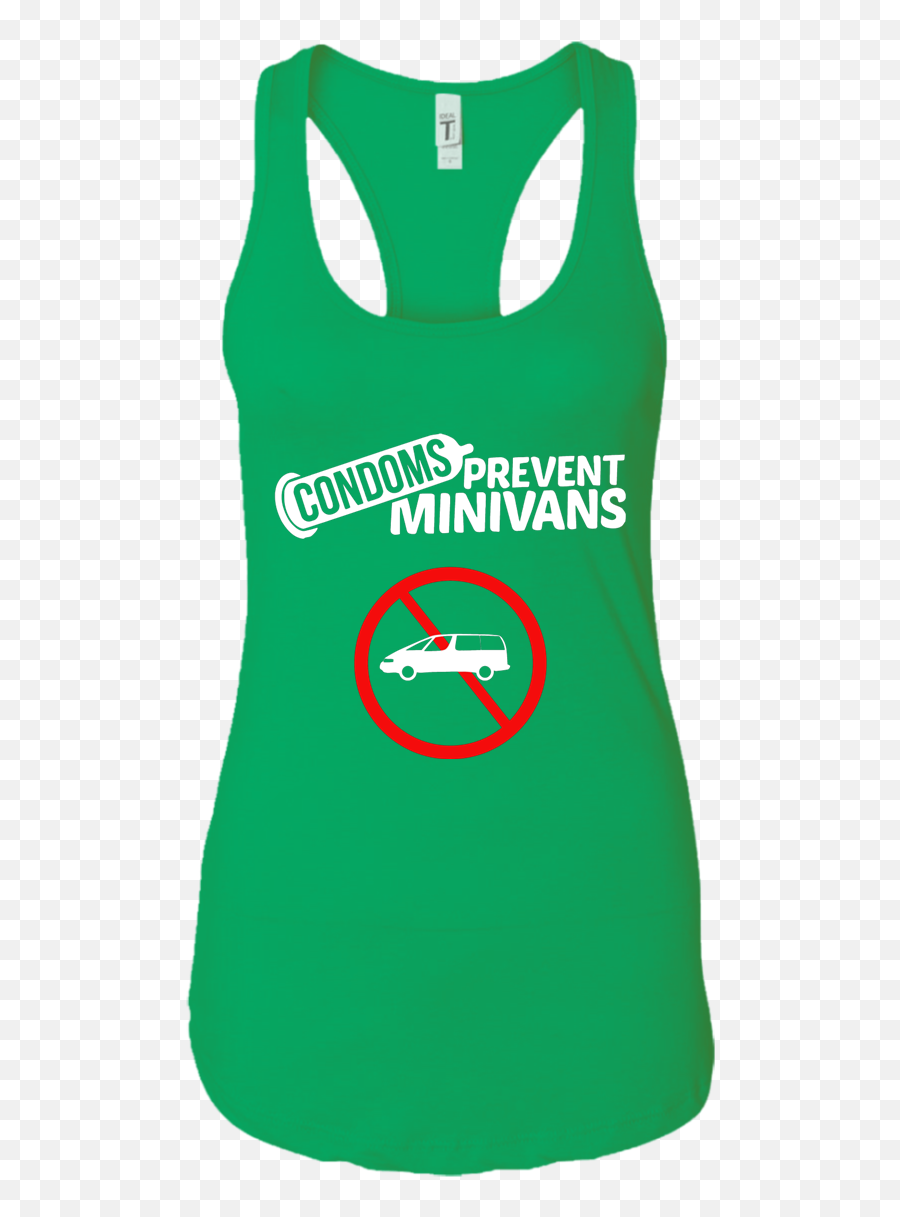 Condoms Prevent Mini Vans Tank Top Made In Usa Emoji,Emoji Sleeveless Crop Top