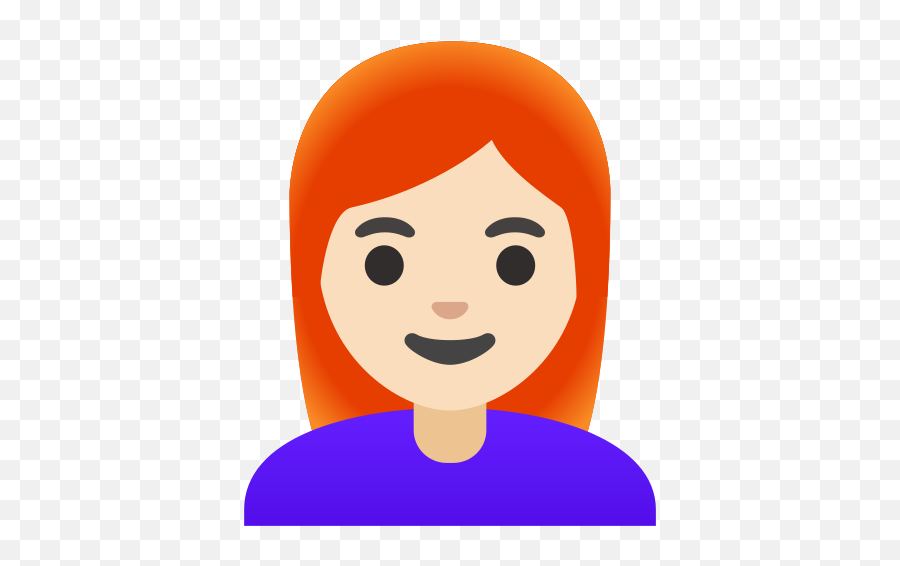 U200d Woman Light Skin Tone Red Hair Emoji - Red Hair Girl Emoji,Change Emoji Skin Tone Android