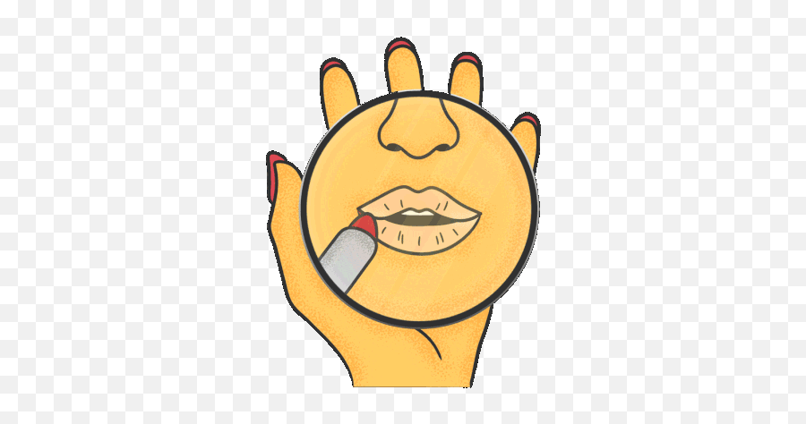 Lips Lipstick Gif - Happy Emoji,Licking Lips Emoticon