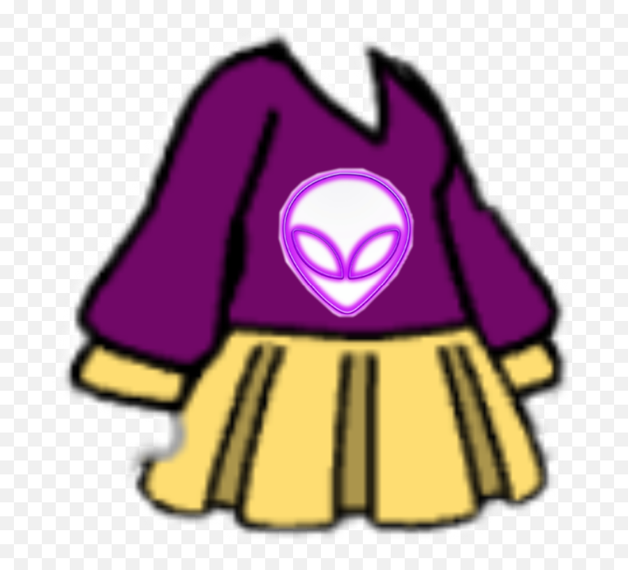 Gachalife Alien Clothes Sticker - Fictional Character Emoji,Alien Emoji Clothing
