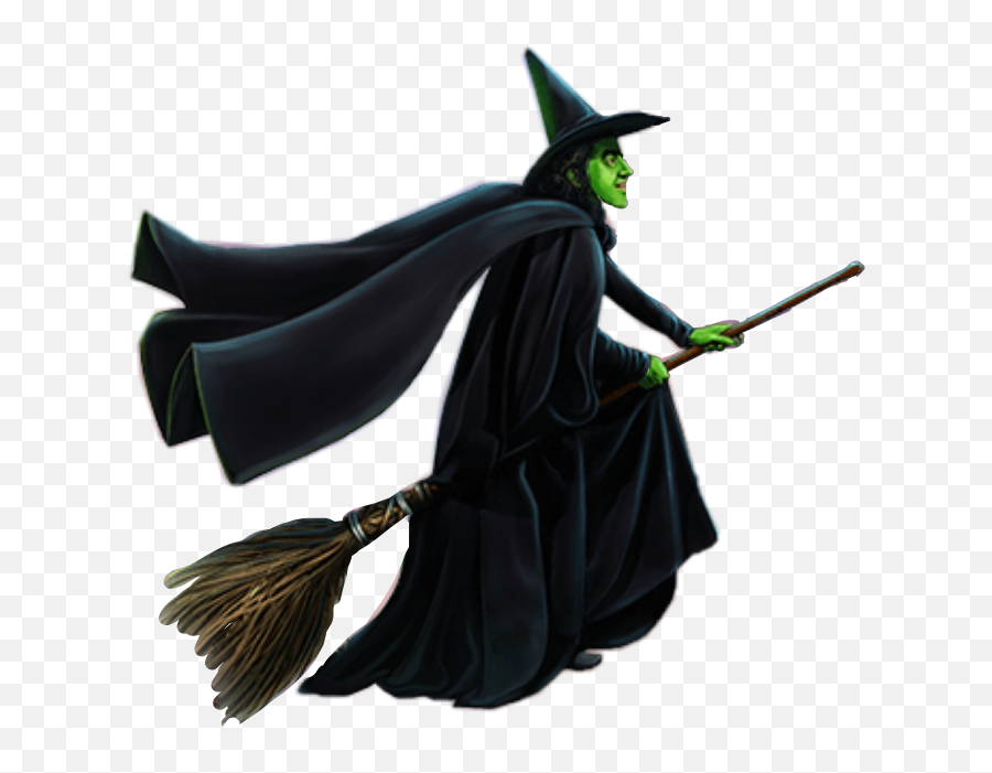 Witch Broom Sticker - Supervillain Emoji,Wicked Witch Emoji