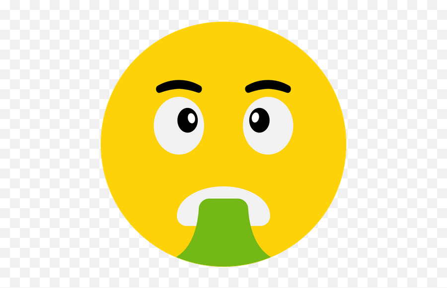 Sick Emoji Icon Of Flat Style - Happy,Hurt Face Emoji