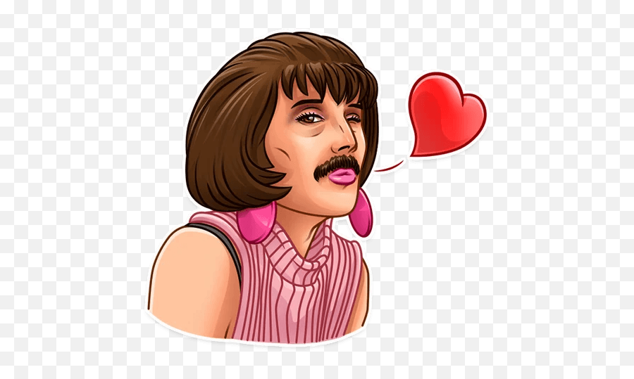 Freddie Mercury - Happy Emoji,Freddie Mercury Emoji