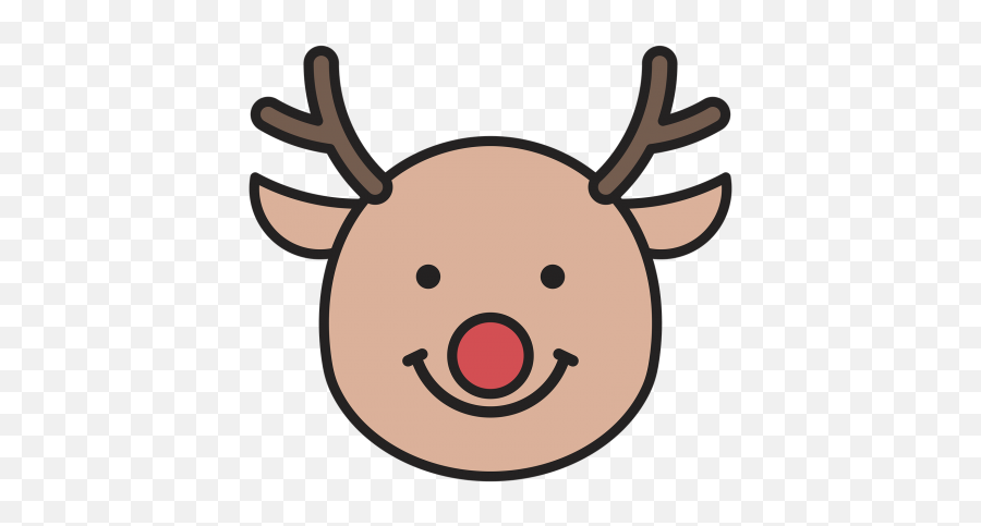 Smiling Emoticon Png Image - Rudolph Reindeer Head Transparent Background Emoji,Smile Emoticon Png
