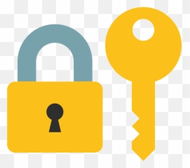 Closed Lock With Key - Transparent Lock And Key Clipart Emoji,Keys For Emojis