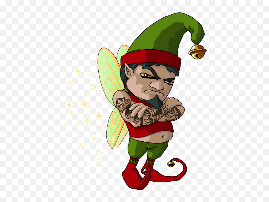 Grumpy Elf Clipart - Grumpy Pixie Png Download Full Size Grumpy Pixie Emoji,Grumpy Cat Emoticon