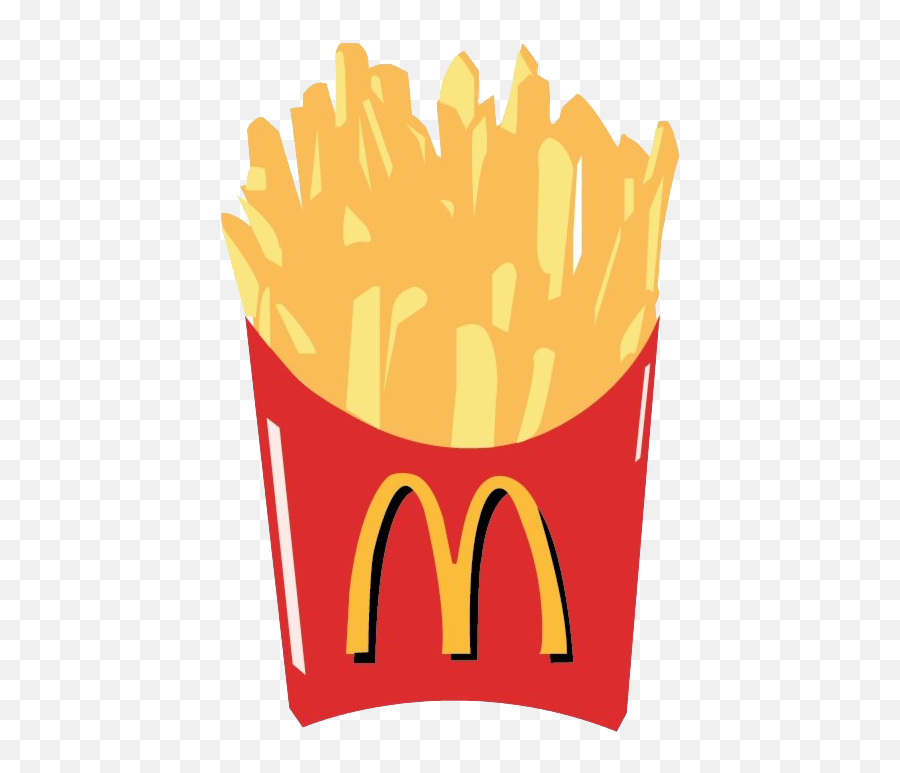 Mcdonalds French Fries Clipart - Mcdonalds Clipart Fries Black And White Emoji,Fries Emoji Png
