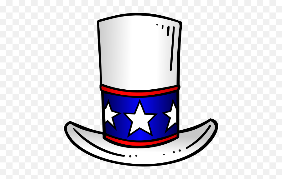 Patriotic Top Hat Clip Art Freeartcocom Patriotic Tops - We Want You Hats Emoji,Flagg Emoji