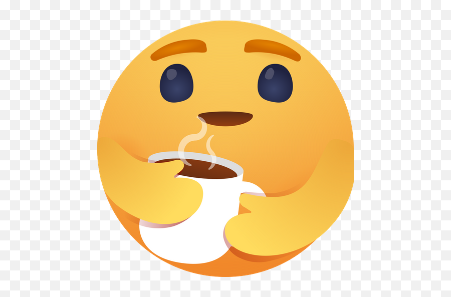 Care Emoji With Tea Logo Icon Of Gradient Style - Available Care Emoji Meme Template,Emoji Logo