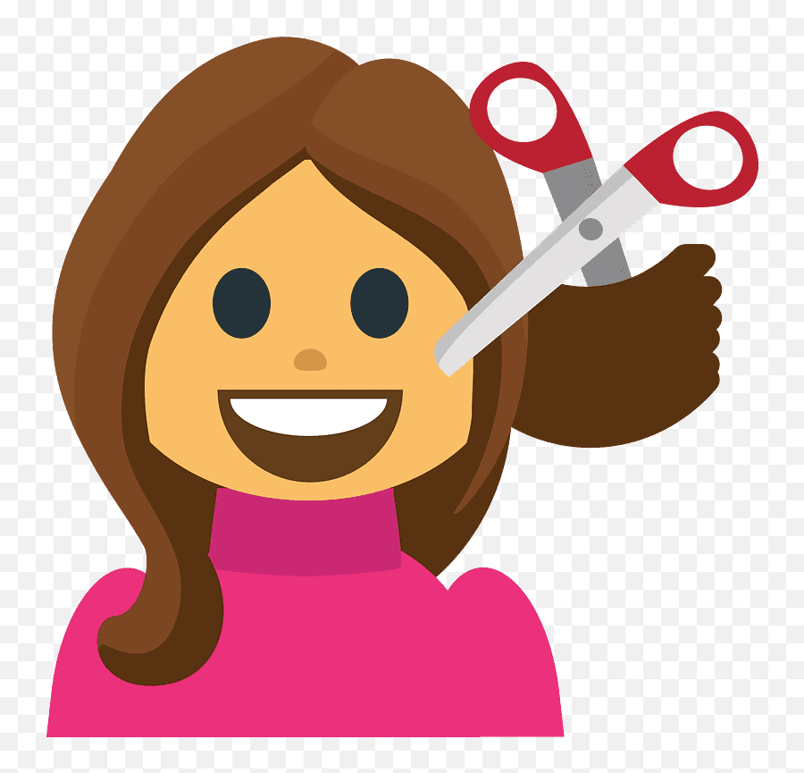 Person Getting Haircut Emoji Clipart Free Download,Emoji 2 Scissors And Money
