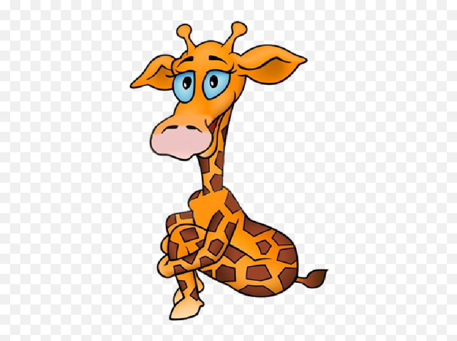 Picture - Sad Giraffe Png Cartoon Emoji,Giraffe Emoji Whatsapp