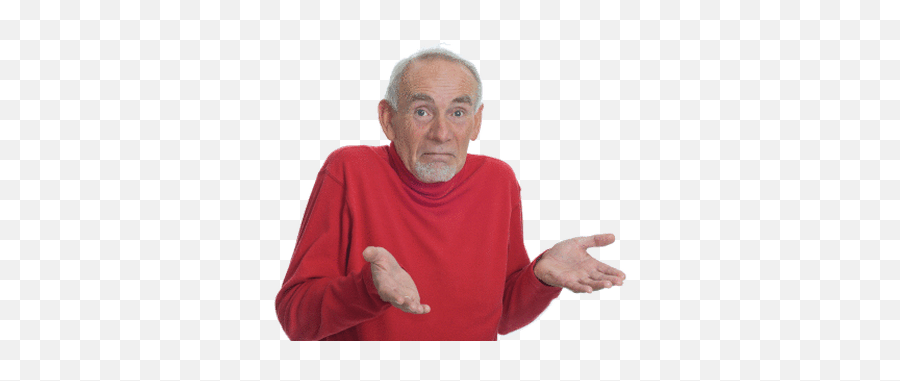 Shrug Emoji Old Man Transparent Png - St 1281942 Png Shrug Emoji Old Man,Senior Emoji