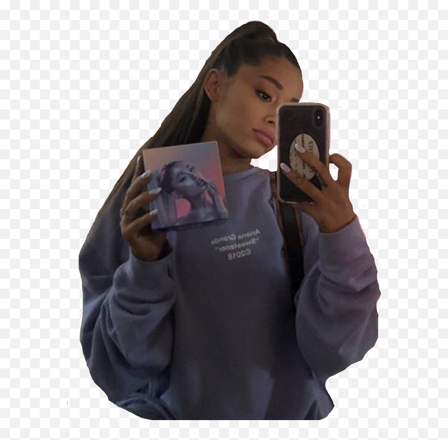 Arianagrande Ariana Sticker - Ariana Grande With Her Perfume Emoji,Ariana Grande Cloud Emoji Dolman