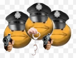Cursed Emoji Whatsapp Stickers - Stickers Cloud Face Transparent Background Vibe Checked,Police Emoji