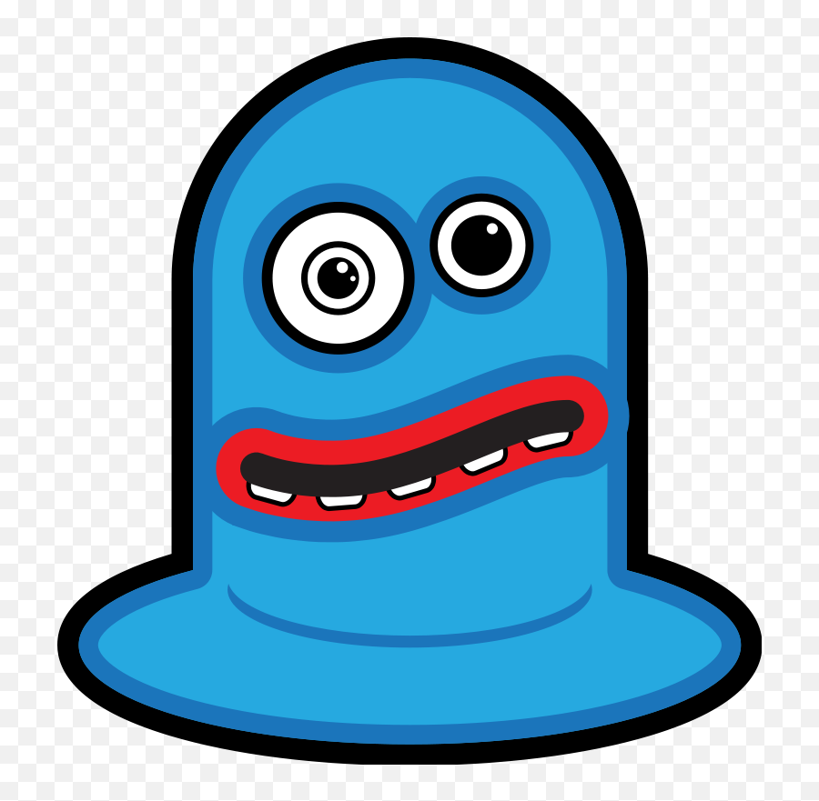 Clip Art - Cartoon Monsters Emoji,Emoticon With Fangs