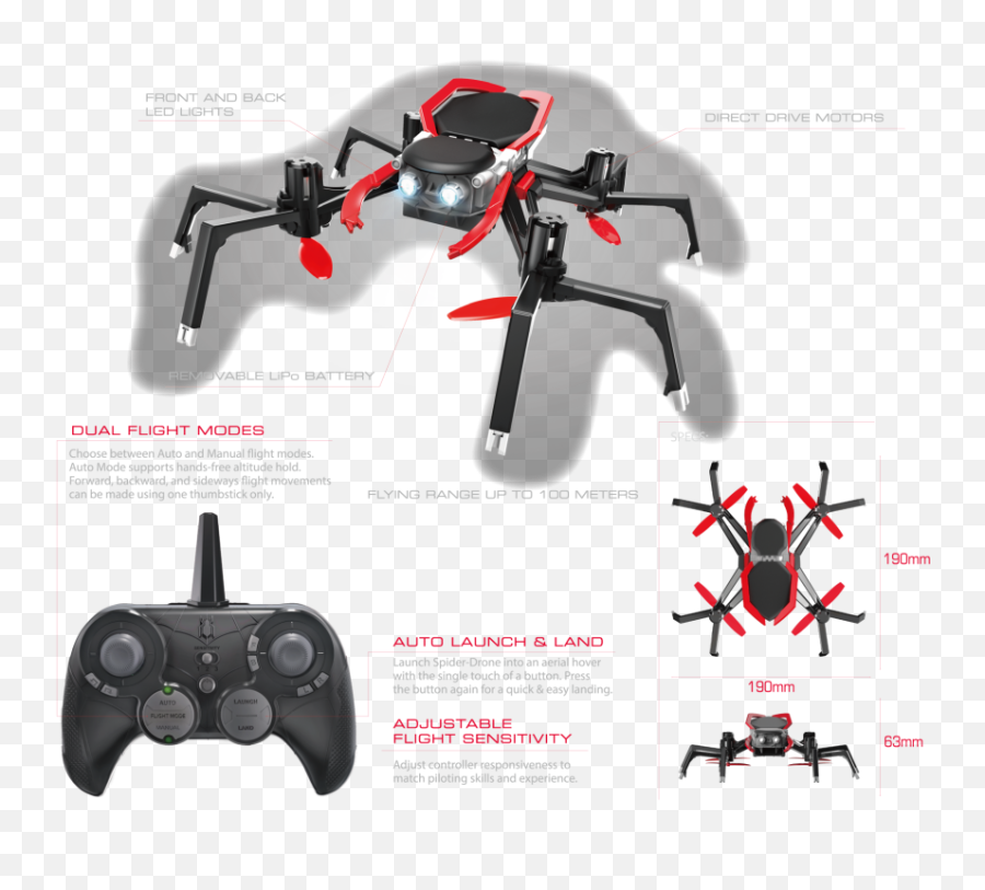 Sky Viper Spider Drone Off - Sky Viper Spider Drone Emoji,Emotion Drone Vs E58