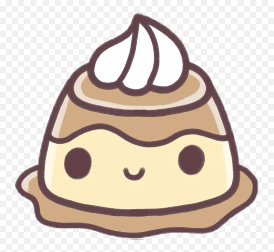 Kawaii Food Flan Sticker - Kawaii Food Cute Drawings Emoji,Flan Emoji