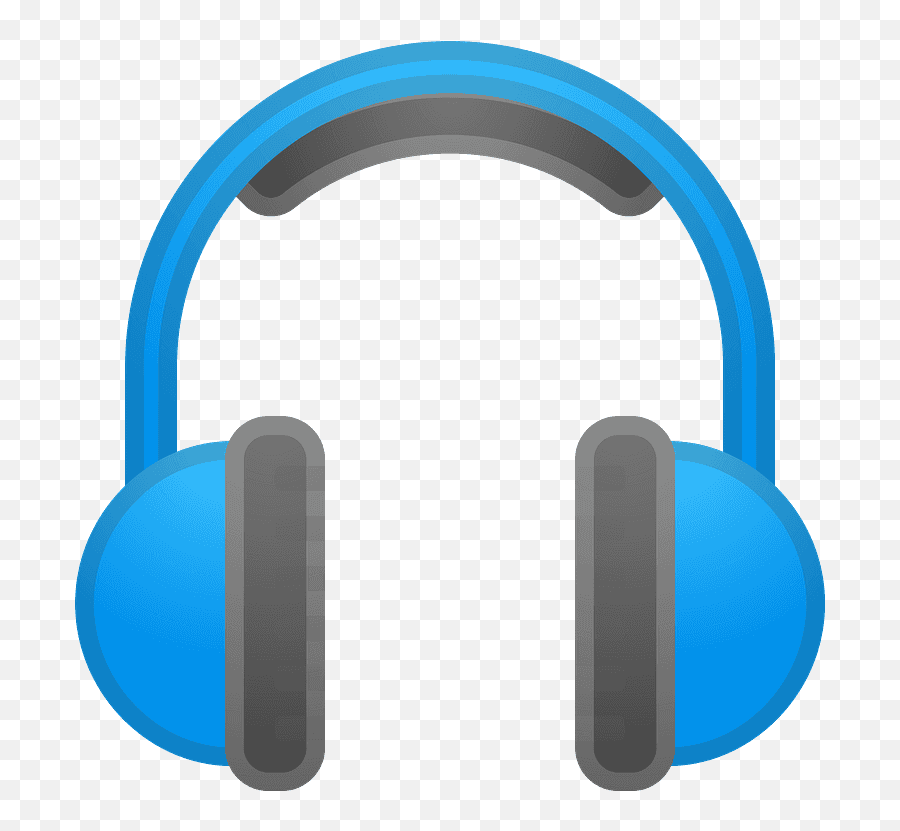 Headphone Emoji Clipart - Blue Headphones Icon Png,Listening Emoji Image