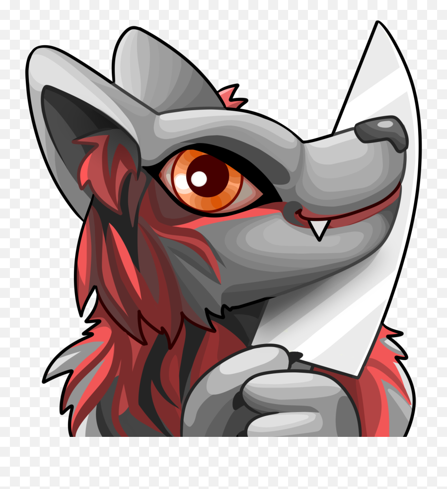 Transparent Wolf Emote The Word Emote Indicates That You - Fictional Character Emoji,Red Wolf Emojis