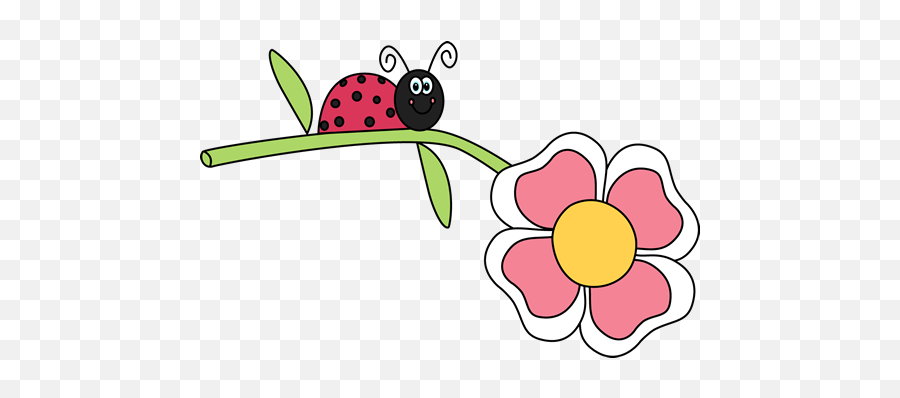 Ladybug Clip Art - Ladybug On Flower Clipart Emoji,What Is The Termite, Ladybug Emoticon