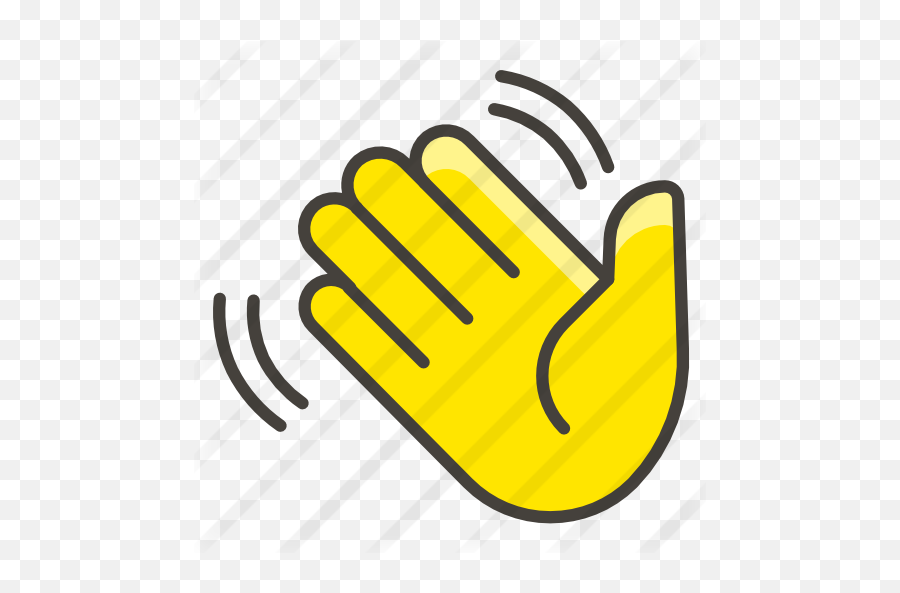Waving Hand - Free Gestures Icons Mão Acenando Emoji,Emojis En Signos En Facebook