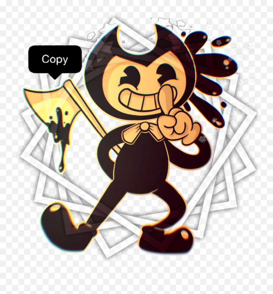 The Most Edited - Bendy And The Ink Machine With Axe Emoji,Luciel Emoticon