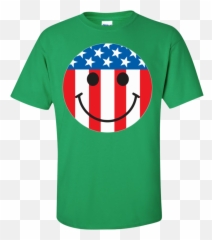 American Flag Smiley Face T - Teachers Black Lives Matter Quotes Emoji,Emoticon 83