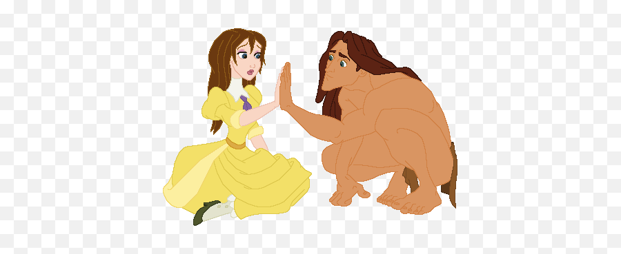Tarzan Graphics And Animated Gifs Picgifscom - Tarzan Y Jane Dibujo Emoji,Scimmia Emoticon Facebook