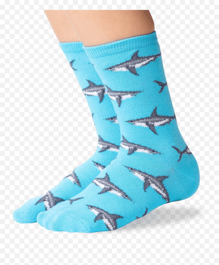 Kidu0027s Great White Sharks Socks - Aqua Sm Shark Emoji,Why Is The Shark Facebook Emoticon Gone?