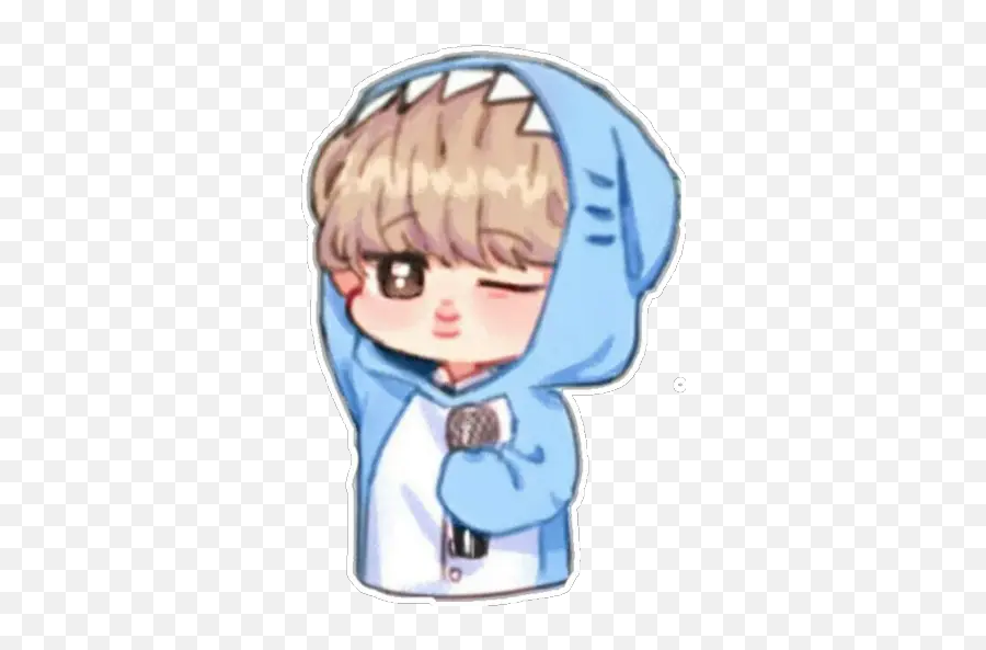 Sticker Maker - Btsanime Bts Chibi Jimin Chibi Emoji,Fab Girl Emoji