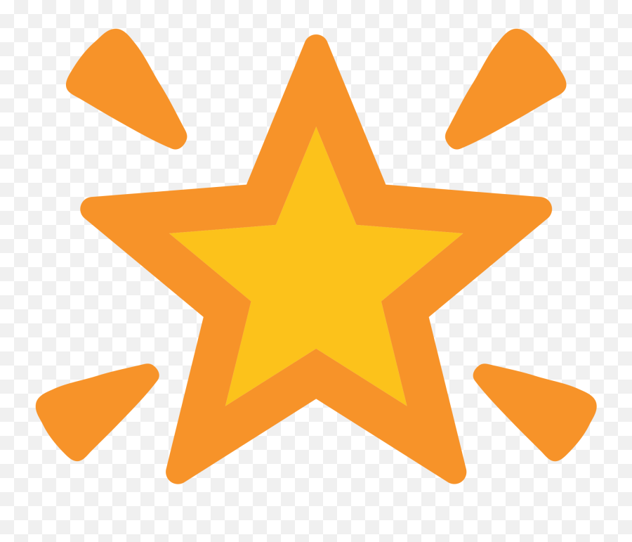 Emoji U1f31f - Star Emoji Android Png,Sparkle Emoji