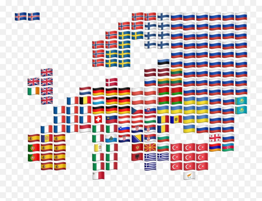 Mapassincanarias - Emoji Map Of Europe,Emoji Flags