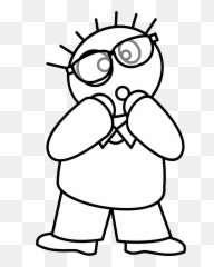 Worriedcartoonfunnyfaceexpression - Free Image From Desen Cu O Persoana Specman Emoji,How To Draw A Cartoon Animal Eye Emotion Funny