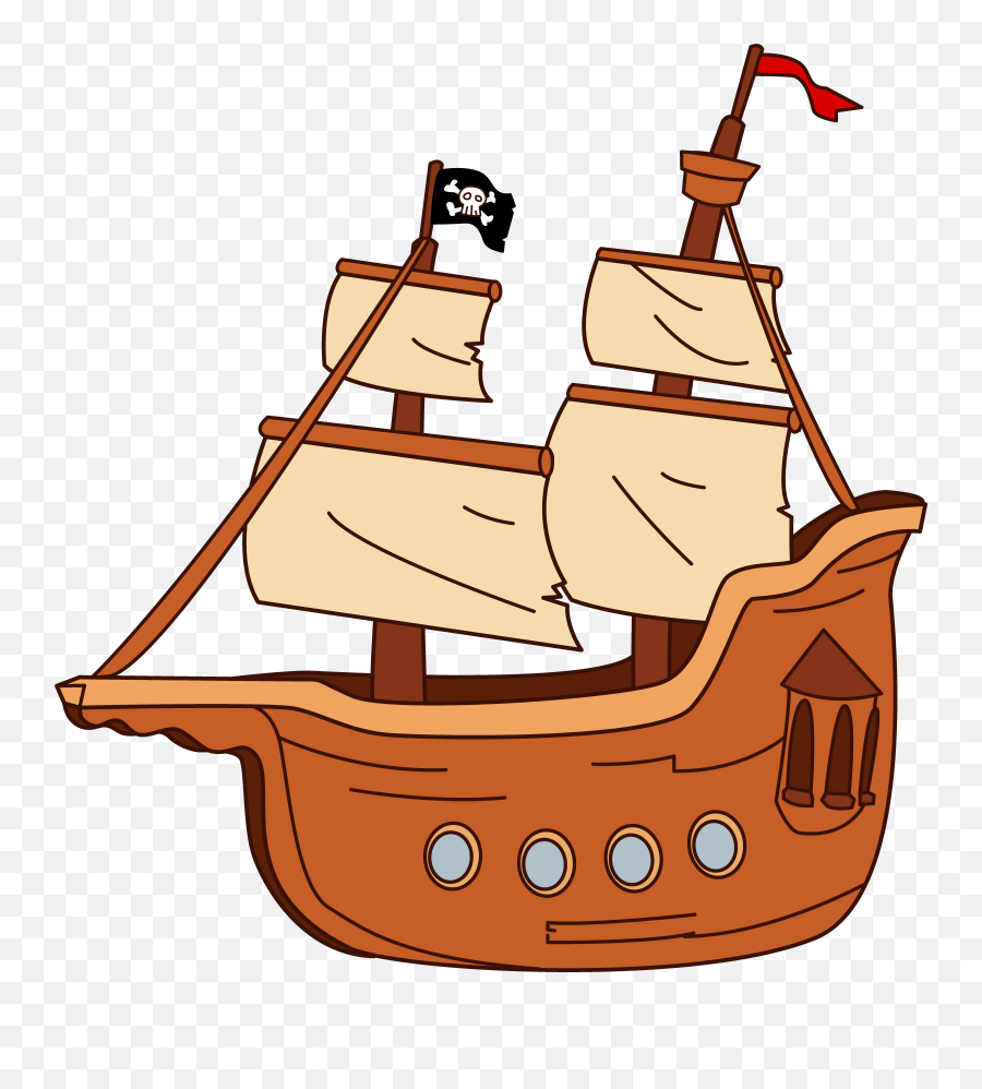 Blue Boat Clip Art Vector Clip Art Free Clipartcow - Clipartix Pirate Ship Clipart Emoji,Boat Emoji Png