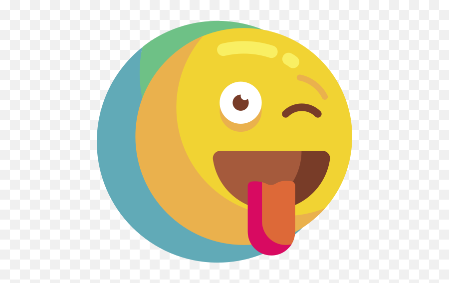 Tongue Out - Free Smileys Icons Happy Emoji,Wide Eyed Emoticon With Tongue Out