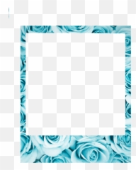 Borde Marco Tumblr Polaroid Sticker - Blue Polaroid Png Transparent Emoji,Emoji Tumblr Polaroid