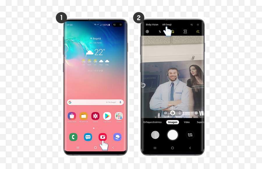 Galaxy S10 - Como Escanear Un Celular Samsung Emoji,Ar Emoji S10